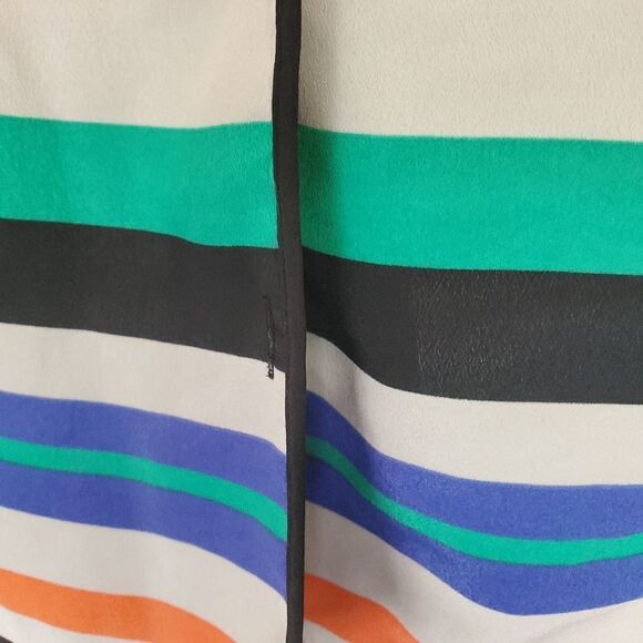 Bar III Striped Button Down Top (XS) - Picture 6 of 6